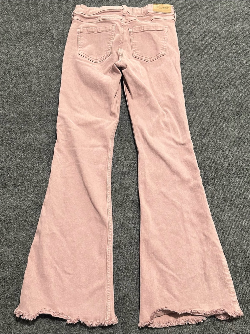 abercrombie kids Pink high rise Flare Corduroy Jeans - Picture 6 of 7